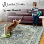 Arty Rugs Machine Washable Rug, 240x330cm, 75% Recycled Cotton, Short Pile, Non-Slip Backing, Non-Shedding, Area Rugs for Living Room, Bedroom, Kitchen, Hallway, Office, Sage - Image 2