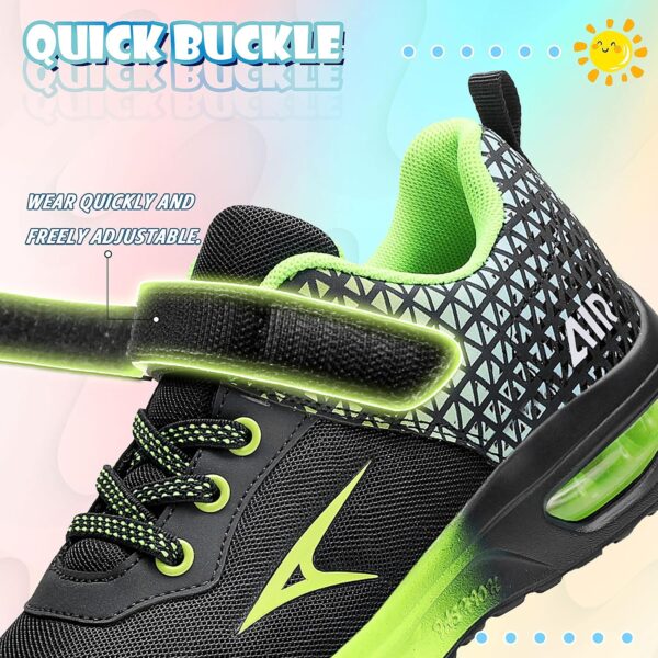 ASHION Boys Trainers Kids Sneakers Air Shoes Girls Tennis Running Walking Arch Support Lightweightreathable Sport Athletic - Image 2