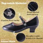 Princess Shoes Girls' Mary Jane Shoes - High Heel Girls Party Shoes - Wedding Party Girls Communion Shoes Ides Flower Girl Shoes - Versatile Flat Shoes - Image 5