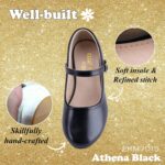 Princess Shoes Girls' Mary Jane Shoes - High Heel Girls Party Shoes - Wedding Party Girls Communion Shoes Ides Flower Girl Shoes - Versatile Flat Shoes - Image 4