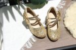 Princess Dress Up Shoes Girls' Mary Jane Shoes - Girls Party Pumps - Flower Girl Wedding Party Girls Sparkly Shoes - Image 6