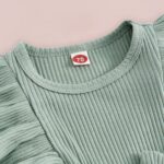 JiAmy Baby Girl Clothes Newborn Floral Embroidery Mesh Tulle Romper Toddler Ruffle Short Sleeve Bodysuit Spring Summer Baby Girl Dress for 0-24 Months - Image 3