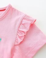 Toddler Girls Summer Short Outfits Clothes Set Kids Unicorn Bunny Animal Print Short Sleeve Cotton T-Shirt Dresses Tops and Shorts 2 Piece Crewneck Sleeveless Clothing Set Age 1-7 Years Old - Image 4