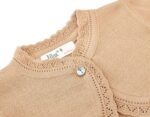 Lilax Little Girls' Knit Long Sleeve Button Closure Bolero Cardigan Shrug - Image 4