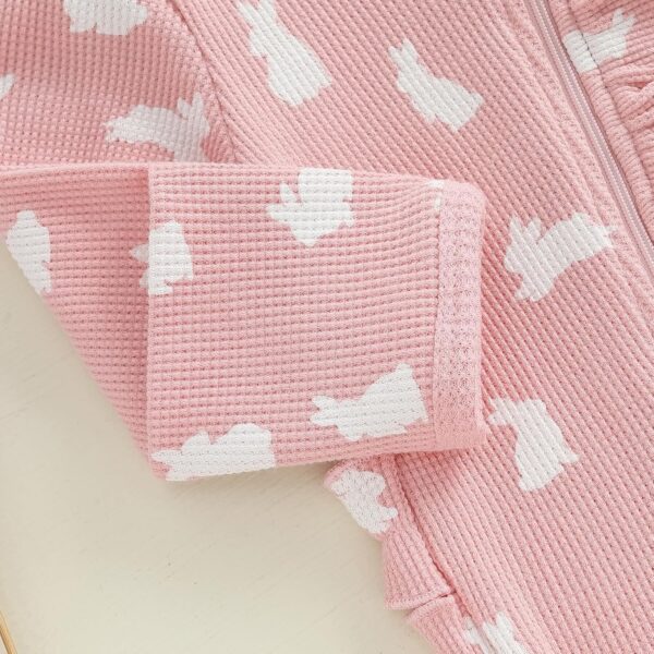 AliveBabe New Born Footed Romper Baby Girl Long Sleeve Round Neck Daisy Print Ruffled Full Length Jumpsuit With Headband Baby Clothing - Image 6