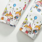 Girls Toddler Outfits Clothes Set Kids Cute Bunny Dancing Birthday Print Short Sleeve T-Shirt Tops Leggings Trousers 2 Piece Set Clothing Age 1-7 Years - Image 7