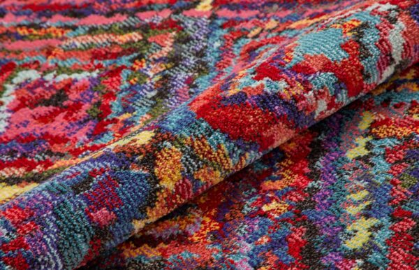 Carnaval Modern Rug for Living Room Bedroom Kitchen Bright Multi Coloured Geometric Rug CAR105 Multi Medium 120x170 cm (4'x5'6") - Image 4