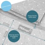 Baby Wrap Carrier Light Grey with Stars – Baby Carrier for Newborns and Babies Up to 15Kg – Made of Soft Cotton… - Image 5