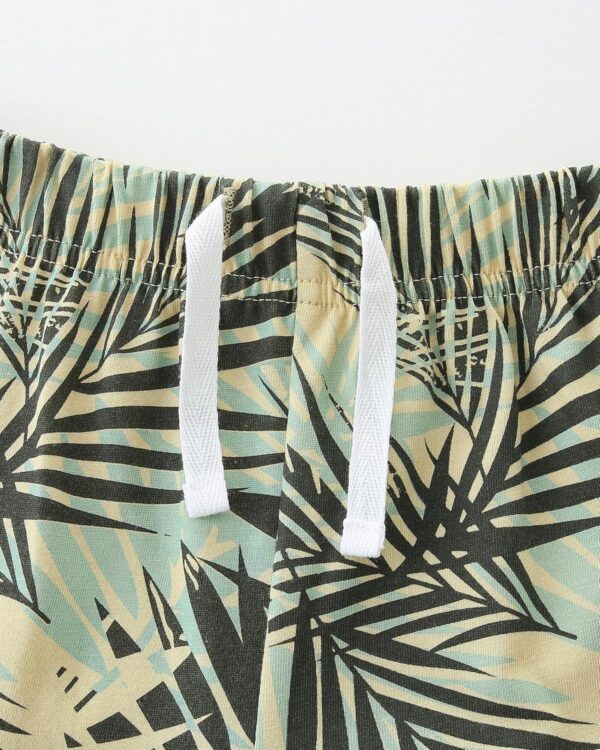 Kids Boys Summer Short Outfits Clothes Set Toddler Cool Dinosaur Digger Shark Animal Print Short Sleeve Cotton T-Shirt Tops and Shorts 2Pcs Crewneck Clothing Set Age 1-7 Years Old - Image 6