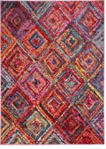 Carnaval Modern Rug for Living Room Bedroom Kitchen Bright Multi Coloured Geometric Rug CAR105 Multi Medium 120x170 cm (4'x5'6") - Image 3