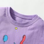 Girls Toddler Outfits Clothes Set Kids Cute Bunny Dancing Birthday Print Short Sleeve T-Shirt Tops Leggings Trousers 2 Piece Set Clothing Age 1-7 Years - Image 4