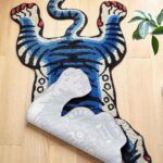 5x3.3ft Tibetan Tiger Area Rug Tufted High Pile XLarge Indoor Machine Washable Carpet with Nonslip TPR Backing - Bedroom, Bathroom, Living & Dining Room Home Décor - Image 2