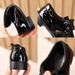 Infant Baby Boys Girls Perform Shoes Toddler Classic PU Leather Wedding Loafers Casual Gymnastic First Steps Walking Flat Shoes for Toddlers Girls Size 3 - Image 4