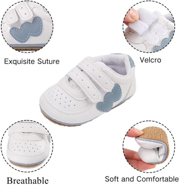 Cheerful Mario Baby Boys Girls First Walking Shoes Infant Prewalkers Pram Shoes Soft PU Leather Anti Slip Sole - Image 3