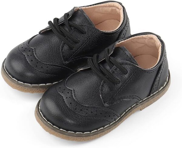 Boys Girls Lace Up Shoes Toddler Little Kids School Dress Shoes (Toddler/Little Kid) - Image 2