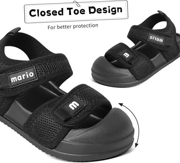 MK MATT KEELY Boys Girls Sandals Kids Closed Toe Walking Shoes Toddlers Baby Wide Fit Beach Sandals with Non-Slip Sole - Image 5