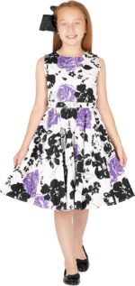 BlackButterfly Kids 'Audrey' Vintage 50's Girls Dress - Image 6