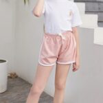 Gavena 3 Pack Girl Shorts Kids School PE Shorts Sport Athletic Summer Cotton Short Pants Dolphin Shorts for Little and Big Kids - Image 4