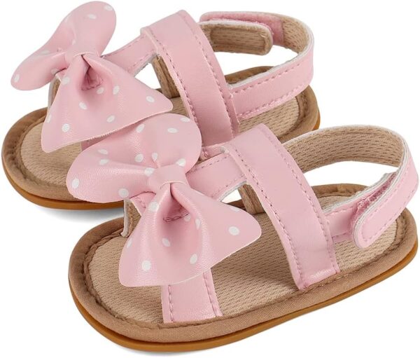 Baby Girls Sandals Infant Girls First Walking Shoes - Image 5