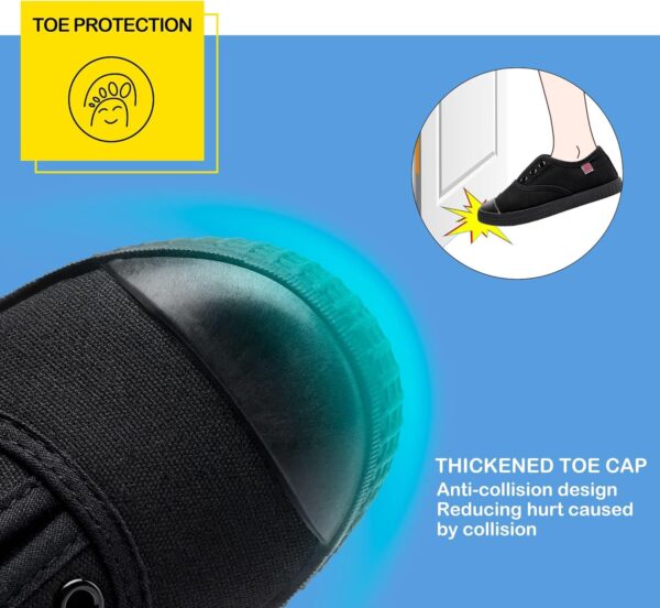 Unisex Kids Canvas Shoes Toddlers Sneakers Breathable Slip-on Trainers Pumps Plimsoles for Boy and Girls - Image 5