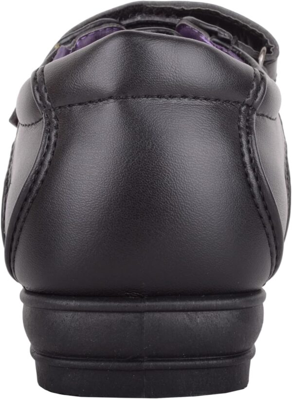 ABSOLUTE FOOTWEAR Childrens Kids Junior Boys Smart Formal Faux Leather Double Touch and Close School Wedding Shoes - Image 3