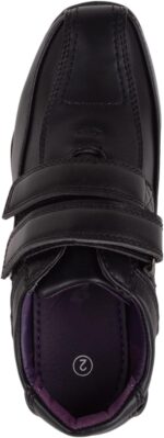 ABSOLUTE FOOTWEAR Childrens Kids Junior Boys Smart Formal Faux Leather Double Touch and Close School Wedding Shoes - Image 6