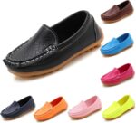 Boy's Loafer Slip-On Dress Shoes- Toddler Little Kid Boys Girls Soft Slip On Loafers Dress Flat Shoes Boat Shoes Casual Shoes Sneaker