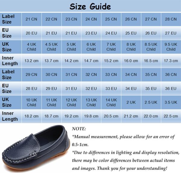 Kids Leather Loafers Boys Girls Slip On Moccasins Anti-Slip Boat Shoes Casual Dress Shoes Flat Breathable Oxford Shoes - Image 2