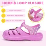 FUNCOO PLUS Boys Girls Sandals Closed Toe Outdoor Sandals Lightweight EVA Sandals Easy Fasten Summer Beach Shoes - Image 3