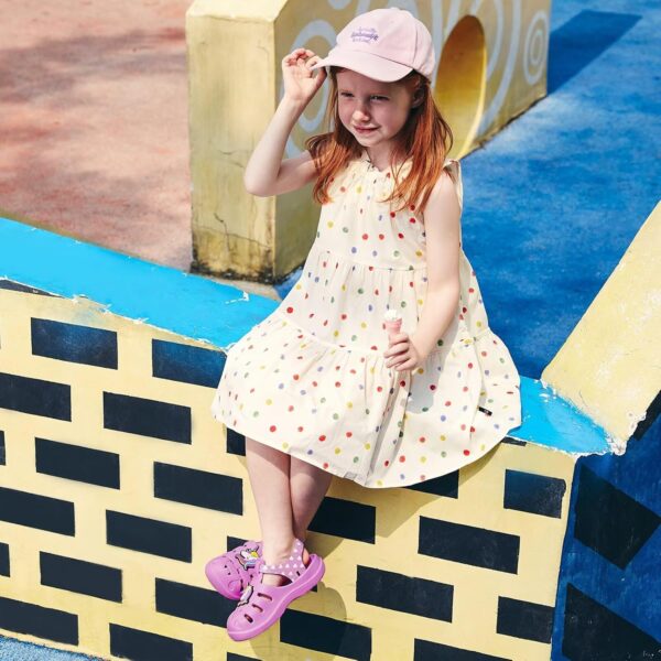 FUNCOO PLUS Boys Girls Sandals Closed Toe Outdoor Sandals Lightweight EVA Sandals Easy Fasten Summer Beach Shoes - Image 7