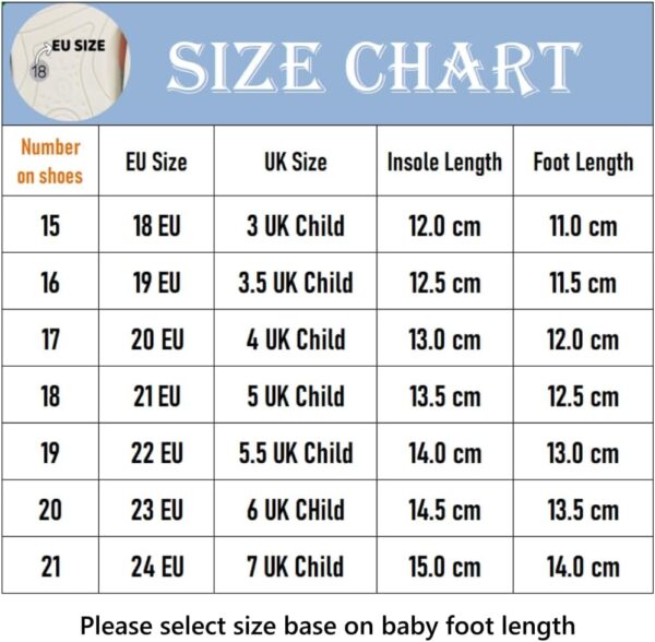 1-3 Years Baby Trainers Boys Girls First Walking Shoes Toddler Shoes Breathable Flexible - Image 7