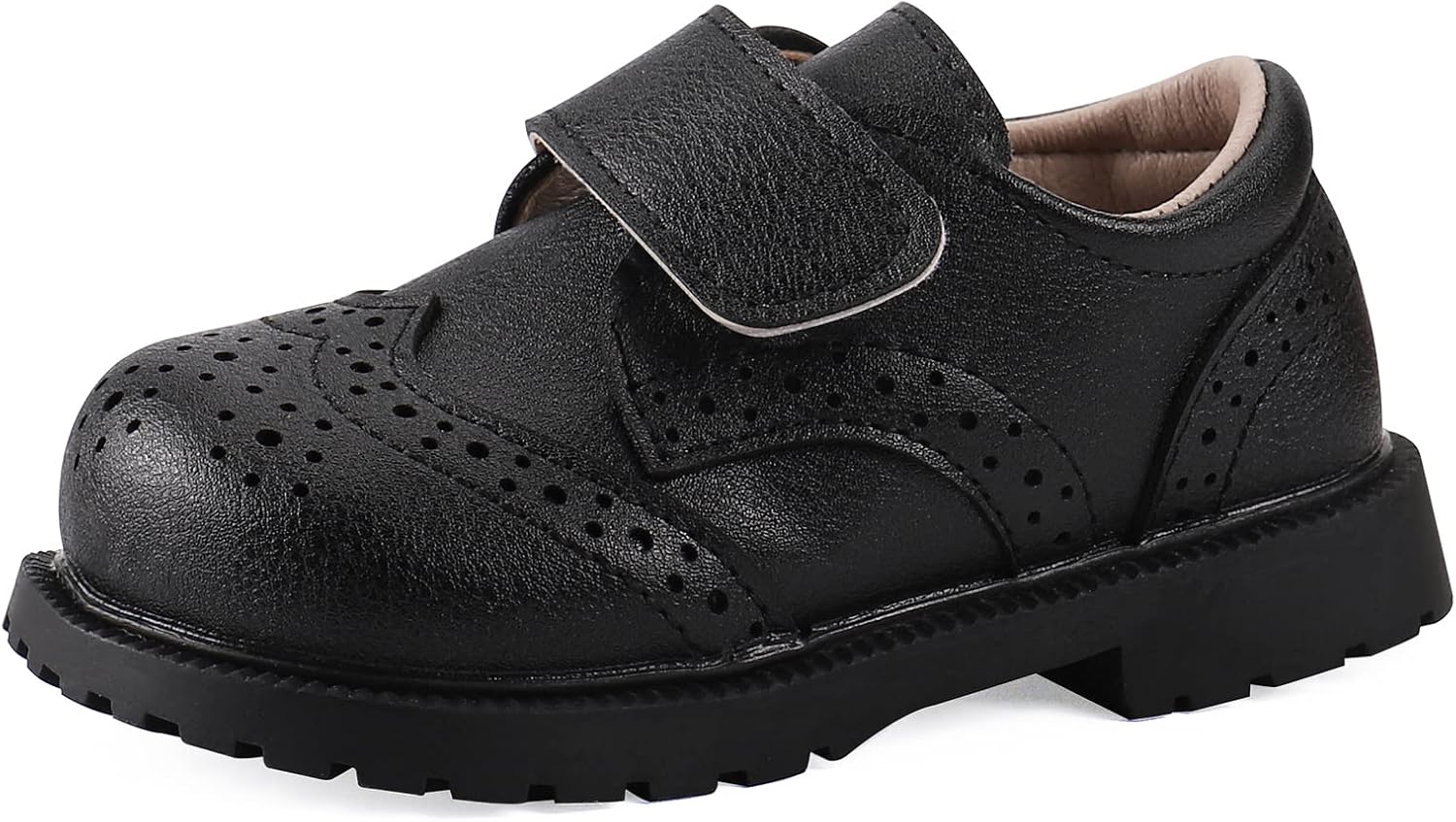 1747438339_718-z2UkmsL._AC_SL1500_.jpg MASOCIO Boys Girls Formal Shoes Toddler Little Kids School Shoes Flat Dress Shoes (Toddler/Little Kid) - Image 1