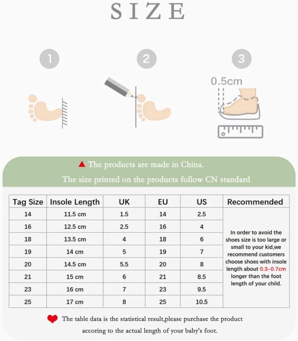 Baby Shoes 0-3T Toddler First-Walking Non Slip Kid Trainers Shoes Breathable Infant Sneakers Lightweight Soft TPR Material - Image 5
