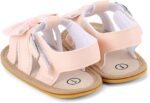 Baby Girls Open Toe Sandals Infant Toddler Summer Flat Anti Slip First Walking Shoes - Image 6