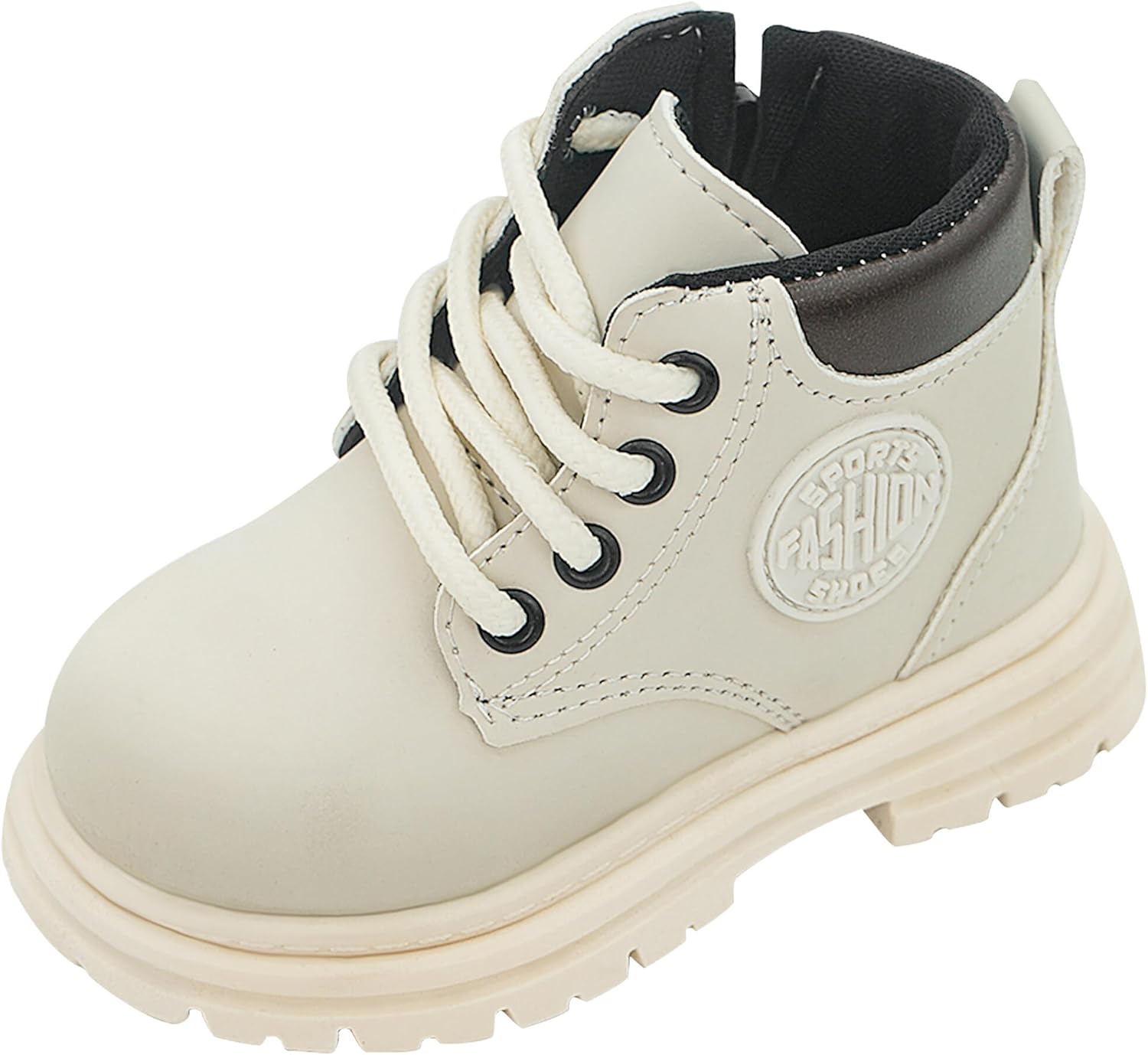 1747557717_71sPcwewCtL._AC_SL1500_.jpg Boys Girls Ankle Boots Toddler Construction Boots Kids School Boots Wedding Dress Lace Up Shoes Winter Snow Shoes - Image 1