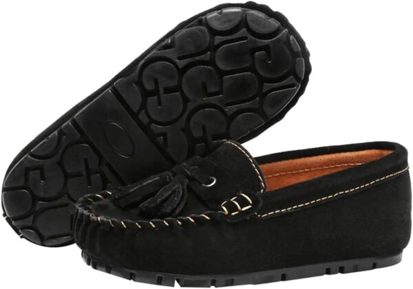 amropi Boy's Loafers Tassel Comfortable Flats Slip on Boat Shoes(Toddler/Little Kid) - Image 3