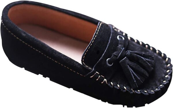 amropi Boy's Loafers Tassel Comfortable Flats Slip on Boat Shoes(Toddler/Little Kid) - Image 5