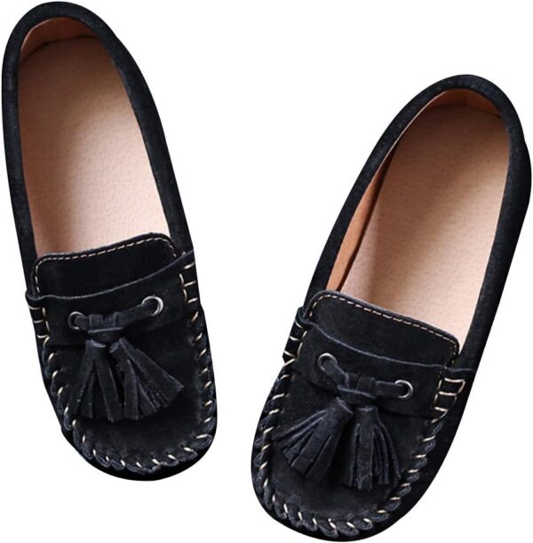 amropi Boy's Loafers Tassel Comfortable Flats Slip on Boat Shoes(Toddler/Little Kid) - Image 6
