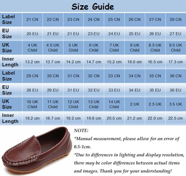 Yeeteepot Kids Leather Loafers Boys Girls Slip On Moccasins Anti-Slip Boat Shoes Casual Dress Shoes Flat Breathable Oxford Shoes - Image 2