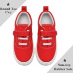 maxvinci Girls Boys Trainers Kids Canvas Shoes Easy Fasten Toddler Lightweight Plimsolls Breathable Pumps Non-Slip Casual Shoes with Hook and Loop - Image 5