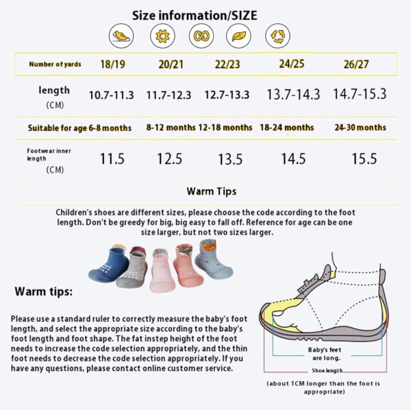 Holimaid Baby Sock Shoes for First Walkers Breathable Non-Slip Soft Comfortable Toddler Shoes - Image 6