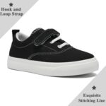 maxvinci Girls Boys Trainers Kids Canvas Shoes Easy Fasten Toddler Lightweight Plimsolls Breathable Pumps Non-Slip Casual Shoes with Hook and Loop - Image 4