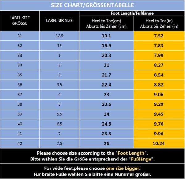 UOVO Boys School Shoes Kids Water Resistant Black Boots Hiking Shoes Mid-Calf Sneakers Walking Boots Children Trekking Footwear Size 8.5 UK Toddler to 7.5 UK Big/Older Kids Teenager - Image 6