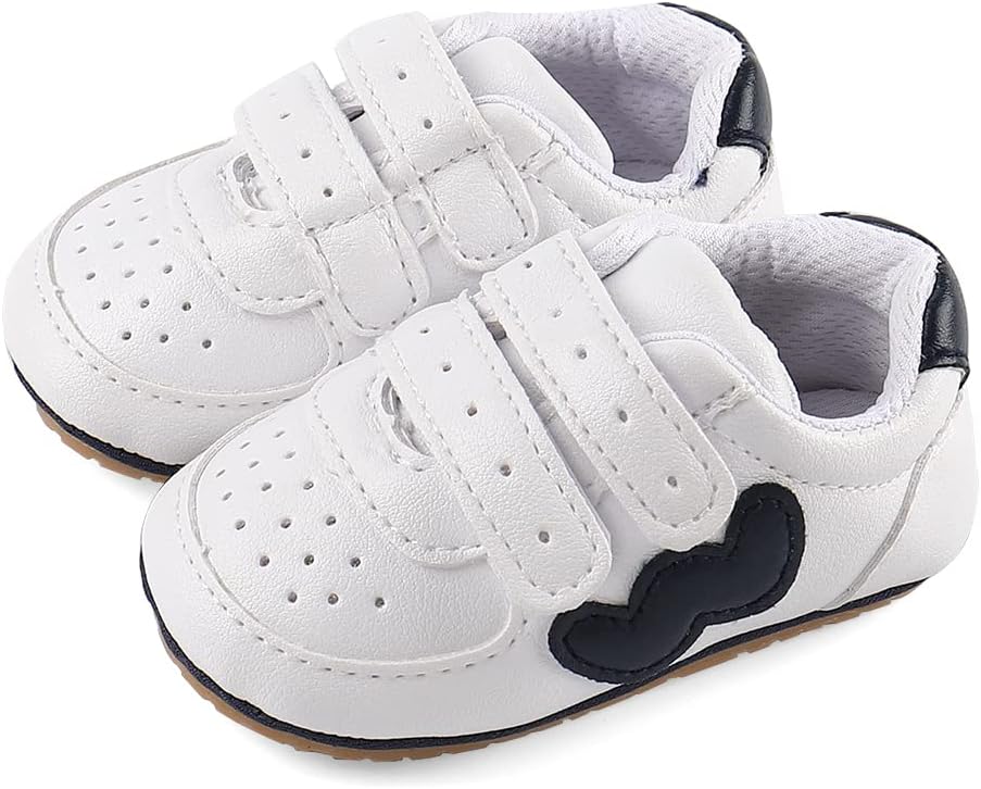 1748145674_61nvhn9oJPL._AC_SL1000_.jpg Cheerful Mario Baby Boys Girls First Walking Shoes Infant Prewalkers Pram Shoes Soft PU Leather Anti Slip Sole - Image 1