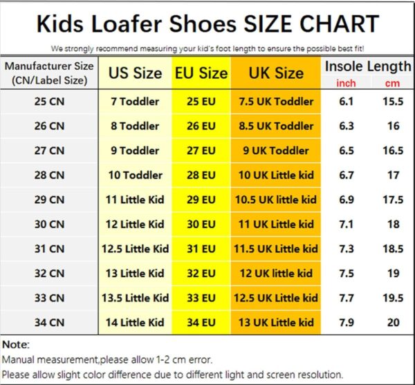 RVROVIC Kids Girls Boys Slip-on Loafers Oxford PU Leather Flats Shoes Casual Moccasin Shoes for Toddler Kid - Image 7