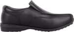 ABSOLUTE FOOTWEAR Childrens Kids Juniors Boys Formal Faux Leather Slip On Padded School Wedding Shoes - Image 4