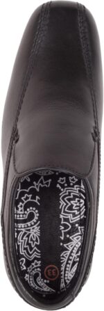 ABSOLUTE FOOTWEAR Childrens Kids Boys Easy Slip On Smooth Leather Smart Formal School Wedding Shoes - Image 6