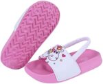 Girls Flip Flops Boys Summer Slippers Kids Glitter Sliders Beach Bathroom Pool Cute Sandals Toddlers Home Shower Shoes Lightweight Non-slip Little Girls Sequins Slides for Indoor Outdoor - Image 5