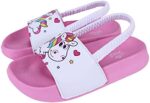 Girls Flip Flops Boys Summer Slippers Kids Glitter Sliders Beach Bathroom Pool Cute Sandals Toddlers Home Shower Shoes Lightweight Non-slip Little Girls Sequins Slides for Indoor Outdoor - Image 6