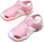Boys Girls Closed Toe Soft Sandals Summer Lightweight Non-Slip Beach Trainers Kids Toddlers Comfort Shoes Size